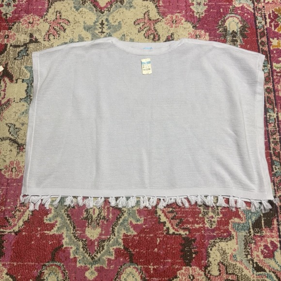 J. McLaughlin Sweaters - J McLaughlin Asha Poncho Knit Coastal Lilac Boho Chic Cottage Core NWT $148 OS